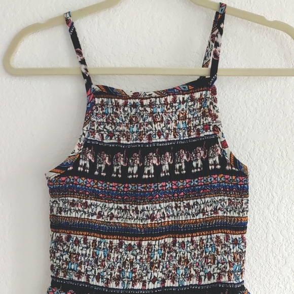 NWT Boho Maxi Dress Slit Small Elastic Chest - Picture 3 of 7